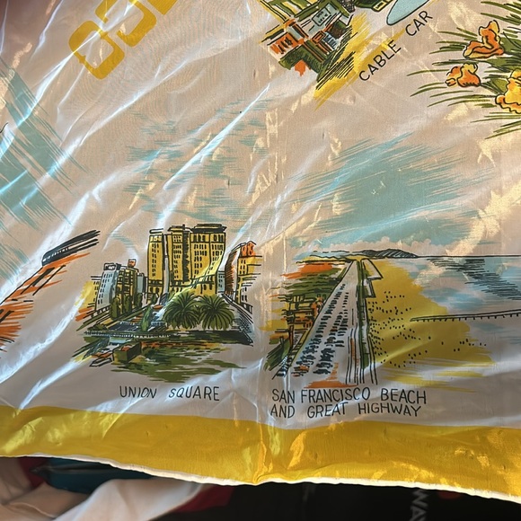 Vintage SAN FRANCISCO Souvenir Scarf - Picture 10 of 14